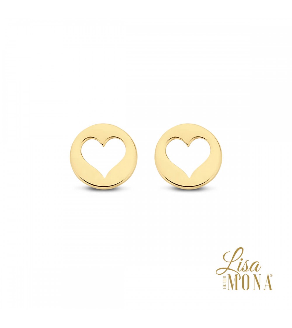 Boucles d'oreilles or jaune -14 carats - Lisa Mona