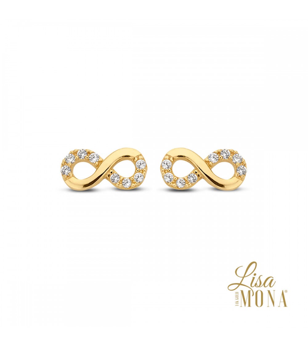 Boucles d'oreilles or jaune -14 carats - Lisa Mona