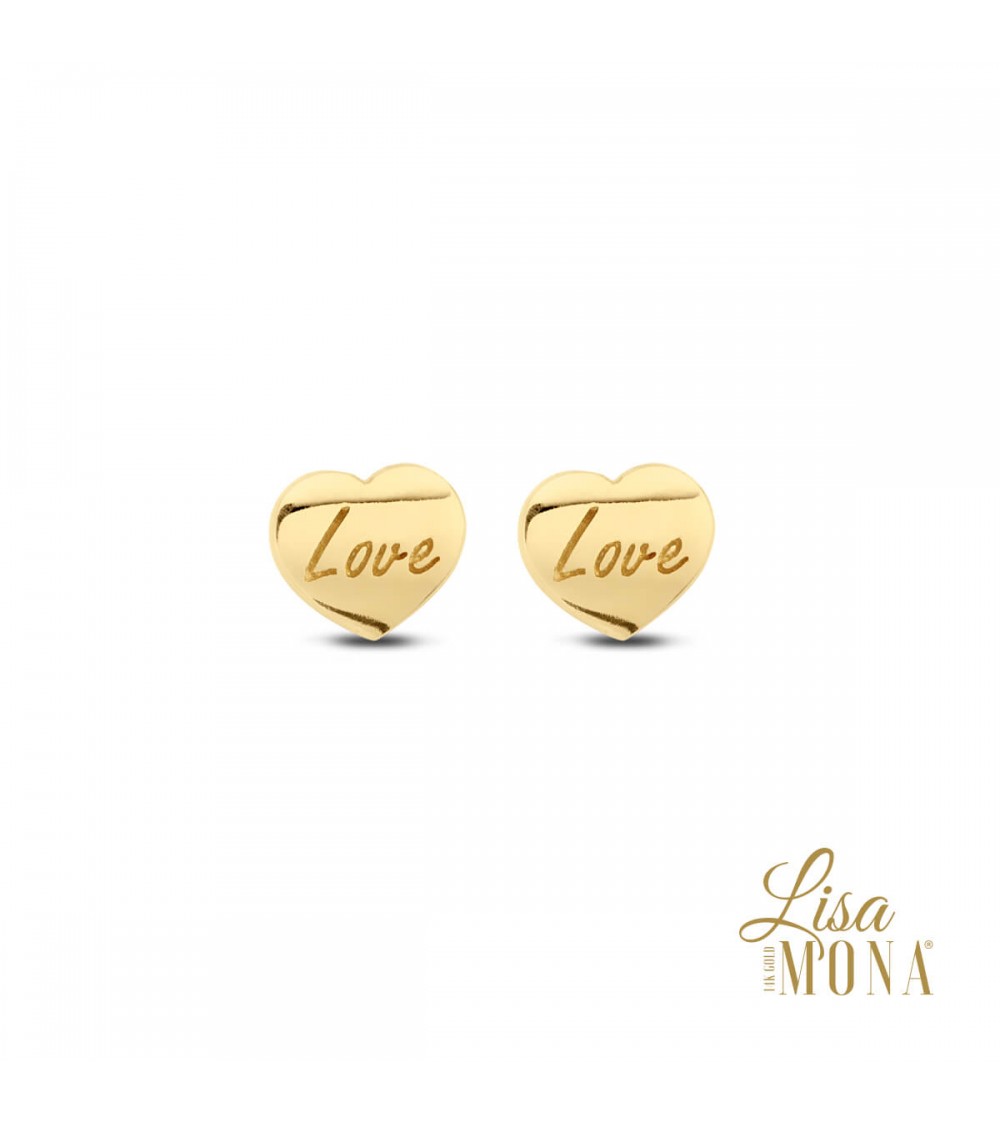 Boucles d'oreilles or jaune -14 carats - Lisa Mona