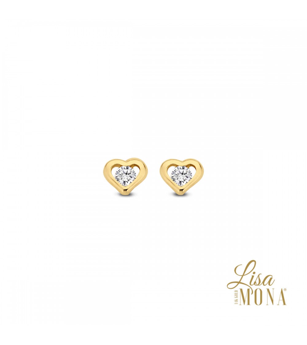 Boucles d'oreilles or jaune -14 carats - Lisa Mona