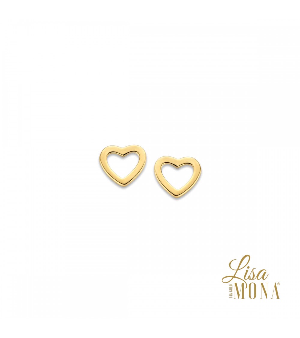 Boucles d'oreilles or jaune -14 carats - Lisa Mona