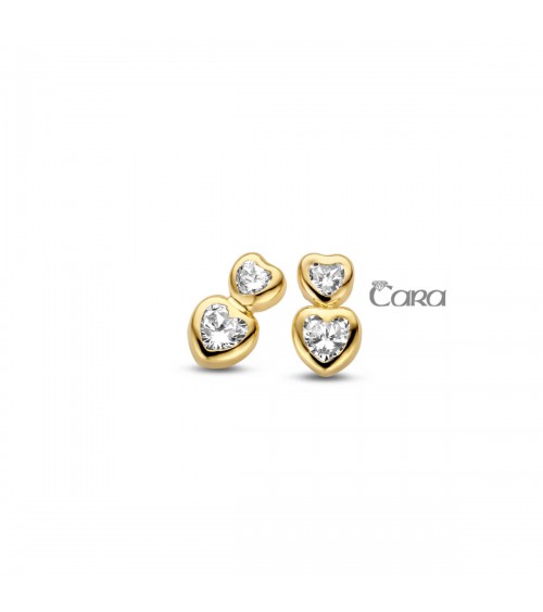 Boucles d'oreilles or jaune - 18 carats - CARA