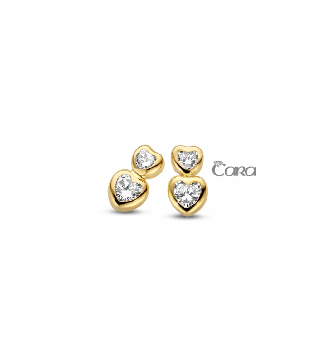 Boucles d'oreilles or jaune - 18 carats - CARA