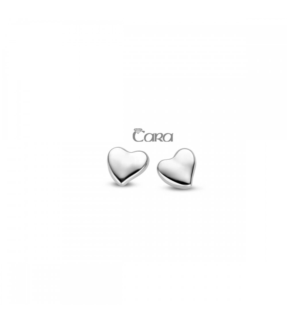 Boucles d'oreilles or blanc - 18 carats - CARA