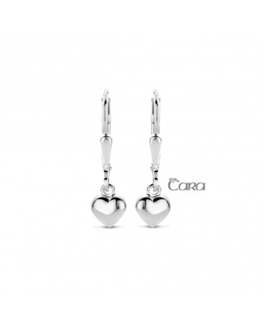 Boucles d'oreilles or blanc - 18 carats - CARA