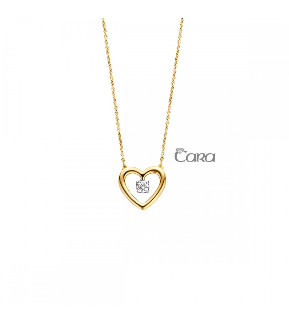 Collier or bicolore - 18 carats - CARA