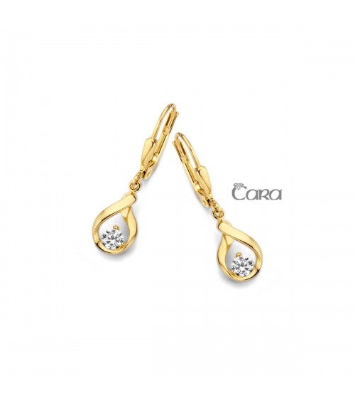 Boucles d'oreilles or jaune - 18 carats - CARA