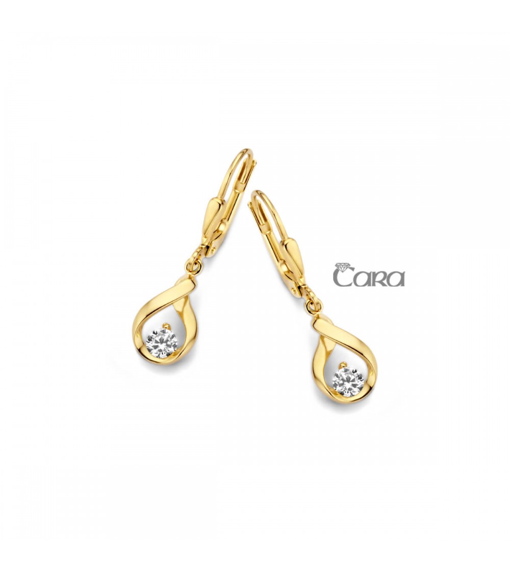 Boucles d'oreilles or jaune - 18 carats - CARA