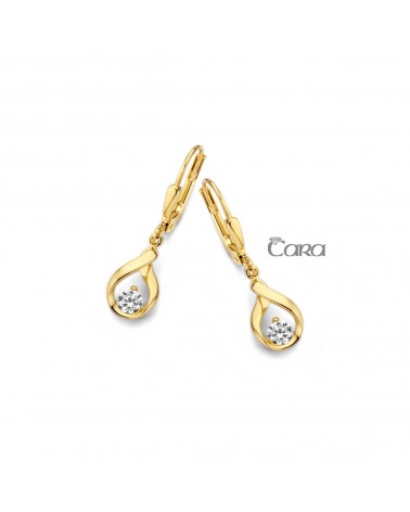 Boucles d'oreilles or jaune - 18 carats - CARA