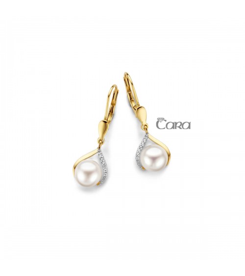 Boucles d'oreilles or jaune - 18 carats - CARA