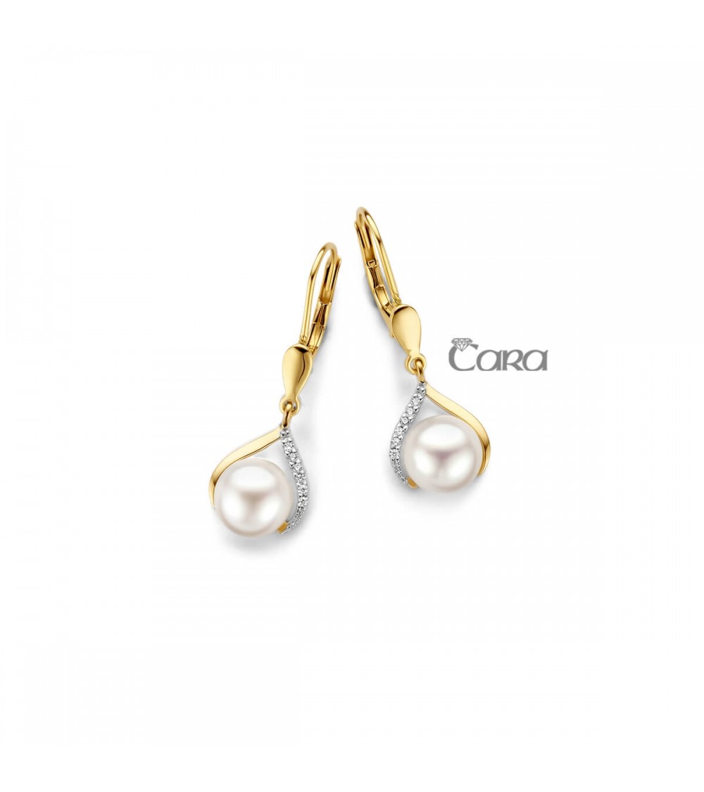 Boucles d'oreilles or jaune - 18 carats - CARA