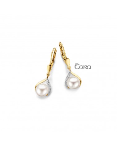 Boucles d'oreilles or jaune - 18 carats - CARA