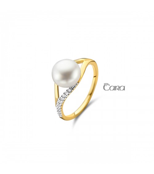 Bague or jaune - 18 carats - CARA