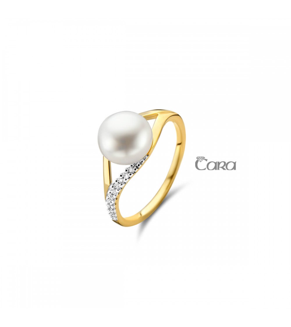 Bague or jaune - 18 carats - CARA