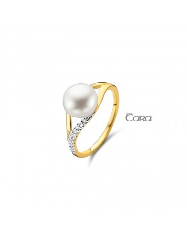 Bague or jaune - 18 carats - CARA