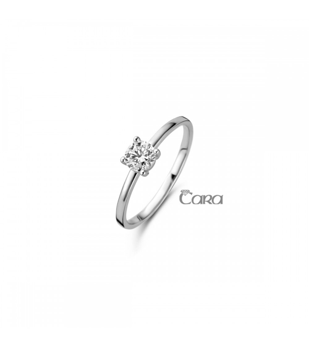 Bague or blanc - 18 carats - CARA