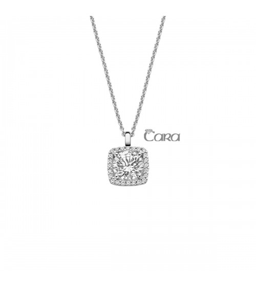 Pendentif or blanc - 18 carats - CARA