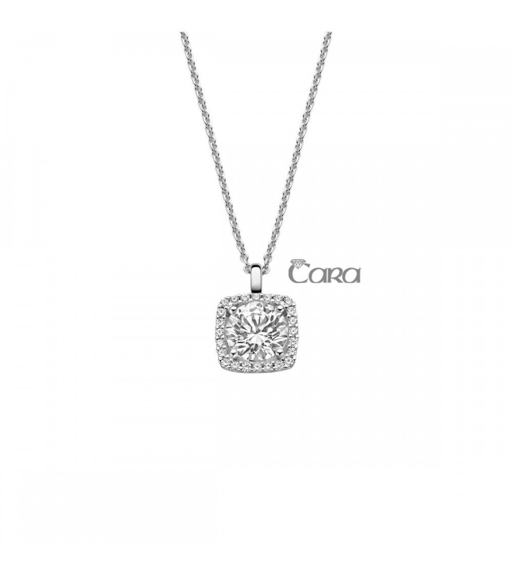 Pendentif or blanc - 18 carats - CARA