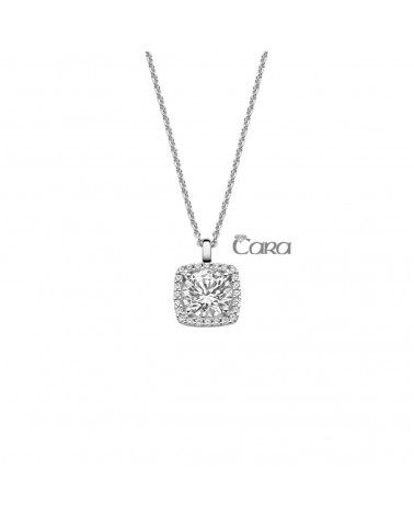 Pendentif or blanc - 18 carats - CARA