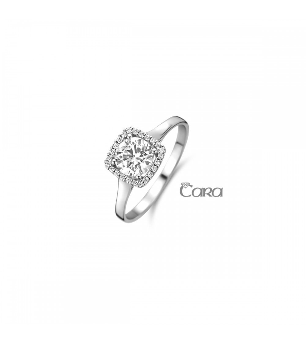 Bague or blanc - 18 carats - CARA