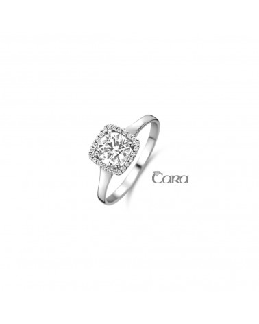 Bague or blanc - 18 carats - CARA