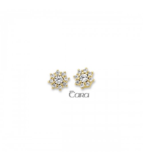 Boucles d'oreilles or jaune - 18 carats - CARA