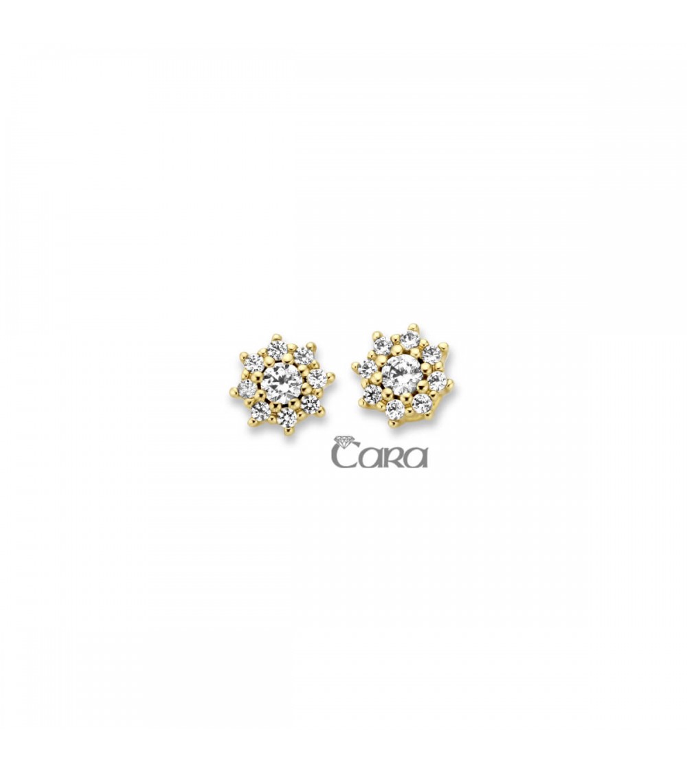 Boucles d'oreilles or jaune - 18 carats - CARA