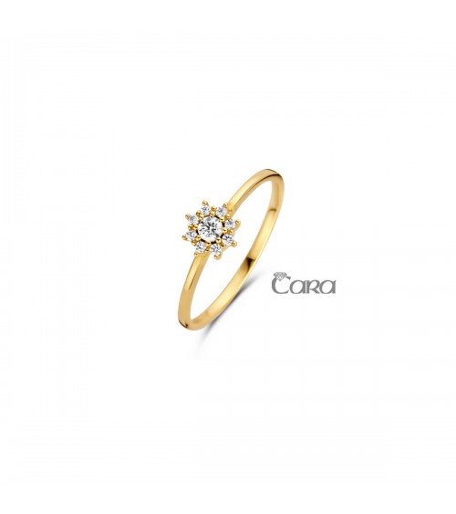 Bague or jaune - 18 carats - CARA