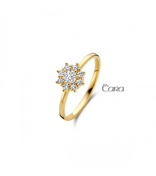 Bague or jaune - 18 carats - CARA