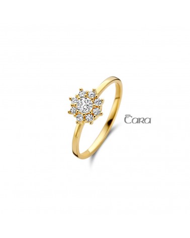 Bague or jaune - 18 carats - CARA