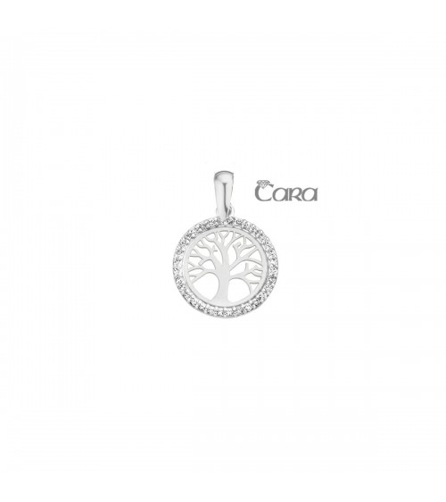 Pendentif or blanc - 18 carats - CARA