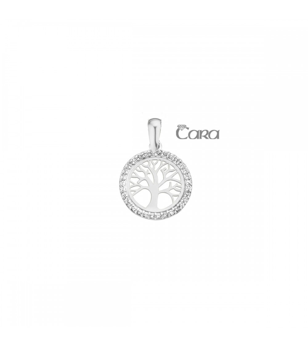 Pendentif or blanc - 18 carats - CARA