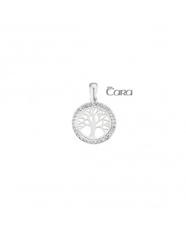 Pendentif or blanc - 18 carats - CARA