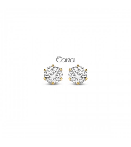 Boucles d'oreilles or jaune - 18 carats - CARA