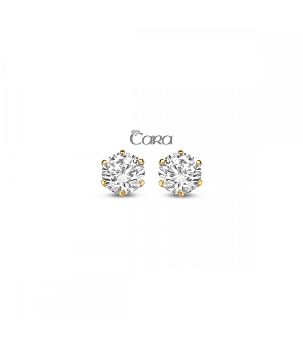 Boucles d'oreilles or jaune - 18 carats - CARA