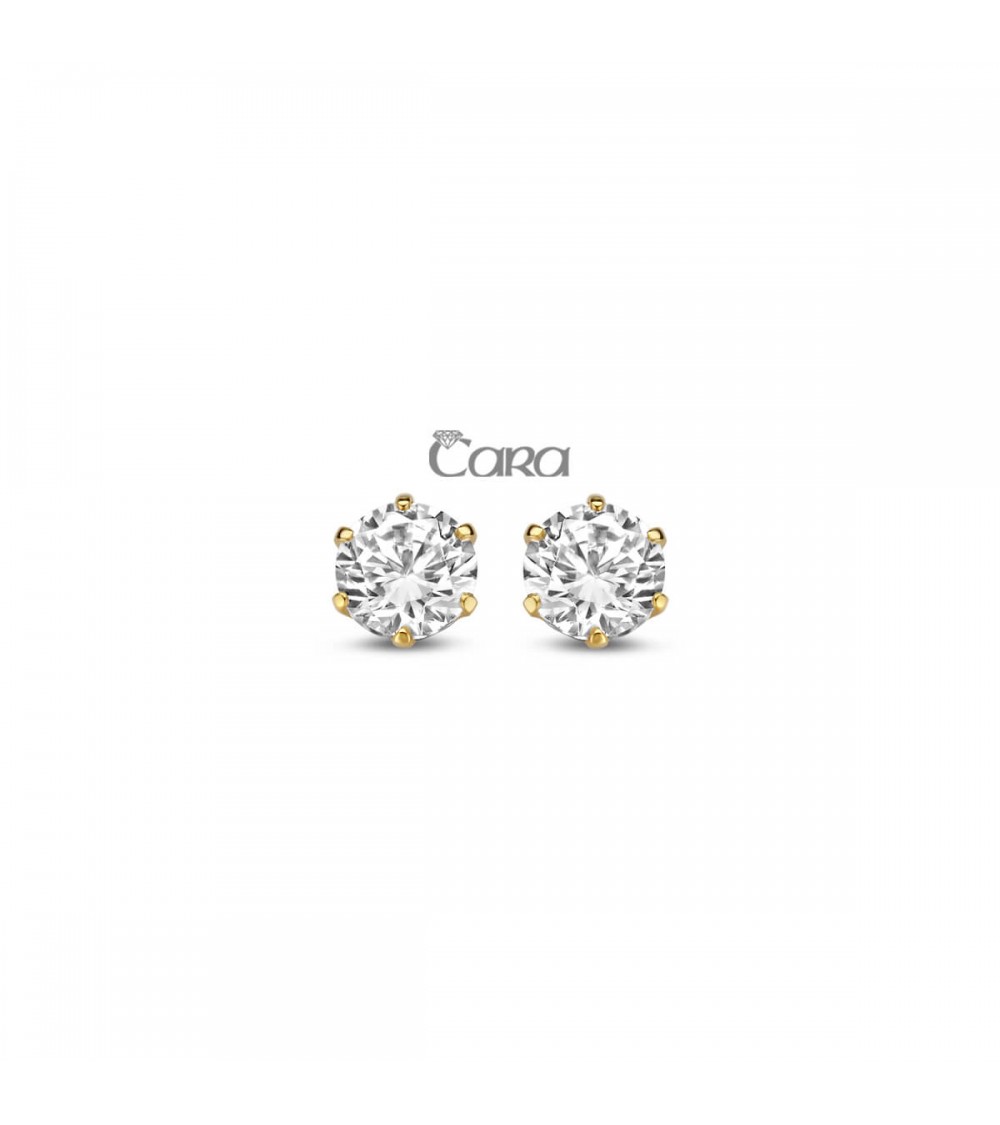 Boucles d'oreilles or jaune - 18 carats - CARA