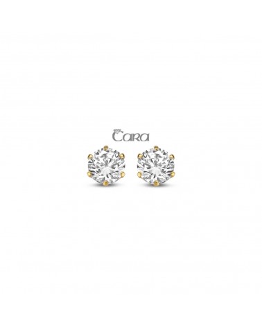 Boucles d'oreilles or jaune - 18 carats - CARA