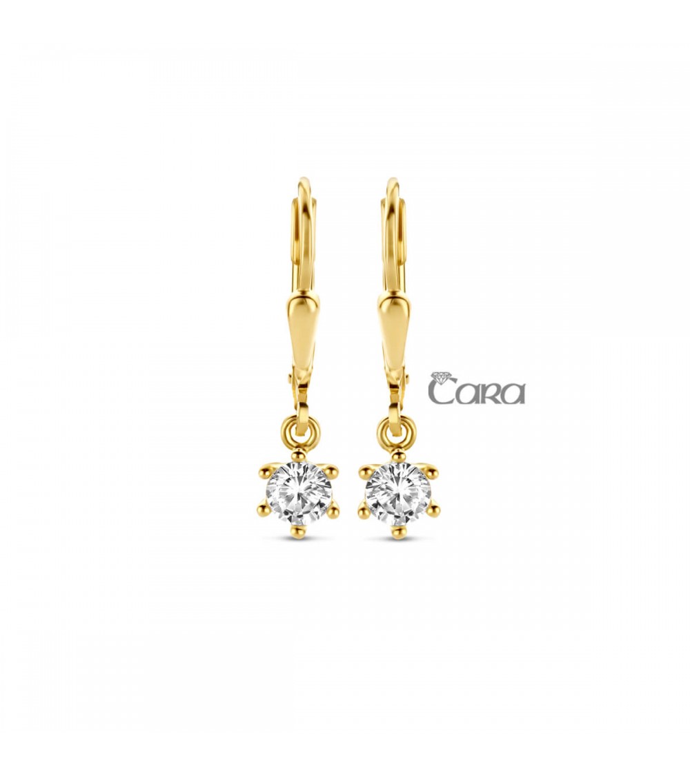 Boucles d'oreilles or jaune - 18 carats - CARA