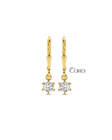 Boucles d'oreilles or jaune - 18 carats - CARA