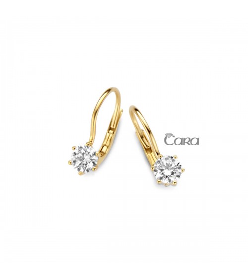 Boucles d'oreilles or jaune - 18 carats - CARA