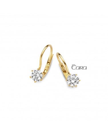 Boucles d'oreilles or jaune - 18 carats - CARA