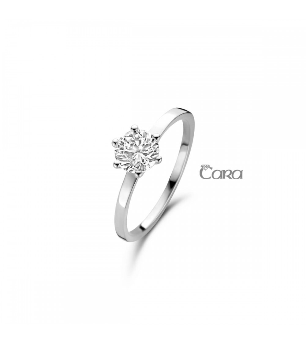 Bague or blanc - 18 carats - CARA