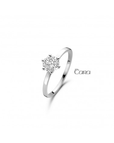 Bague or blanc - 18 carats - CARA