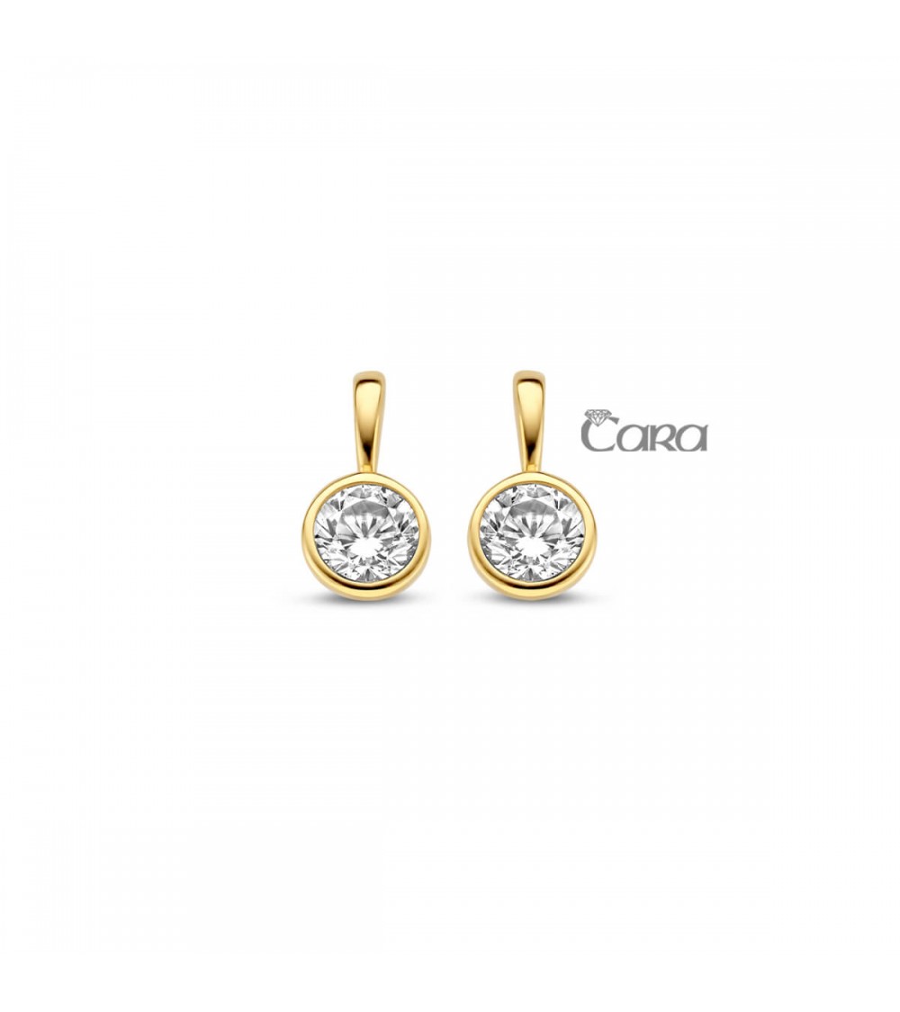 Boucles d'oreilles or jaune - 18 carats - CARA