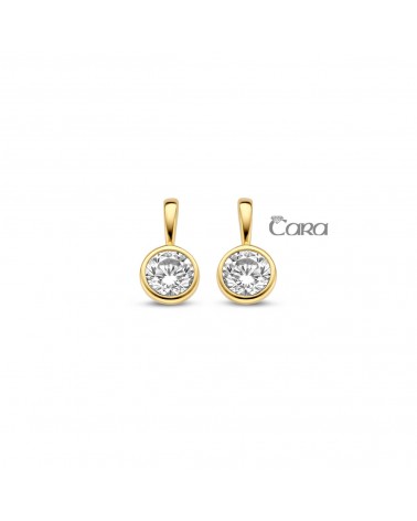 Boucles d'oreilles or jaune - 18 carats - CARA