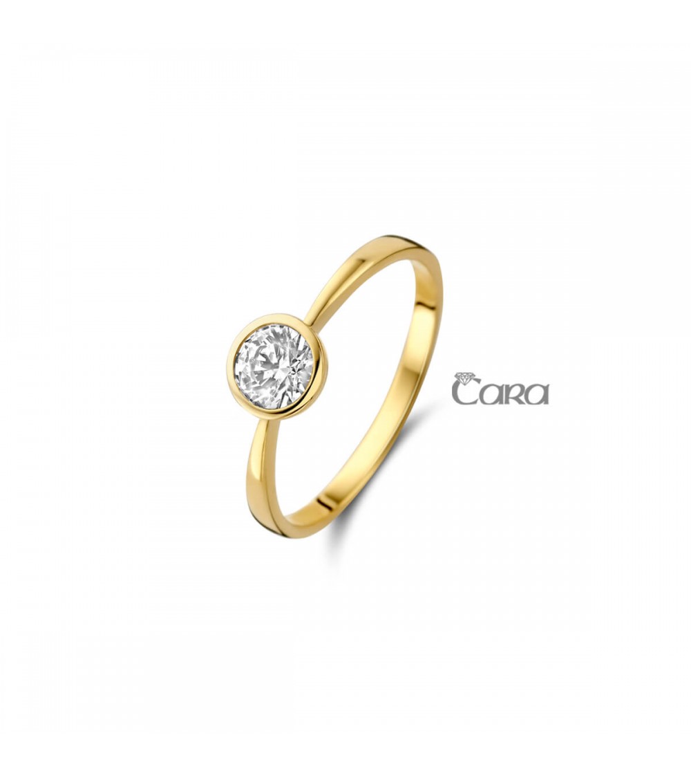 Bague or jaune - 18 carats - CARA