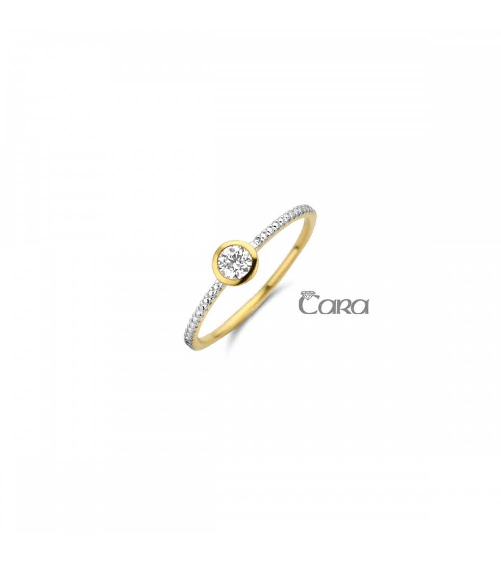 Bague or jaune - 18 carats - CARA