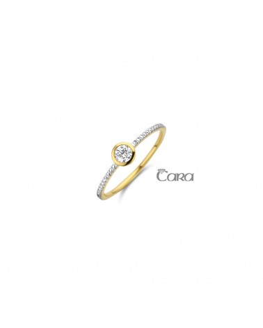 Bague or jaune - 18 carats - CARA