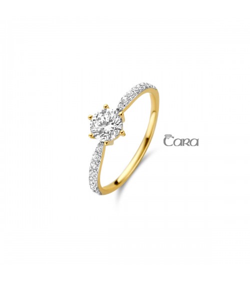 Bague or jaune - 18 carats - CARA