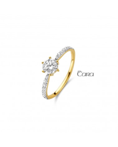 Bague or jaune - 18 carats - CARA